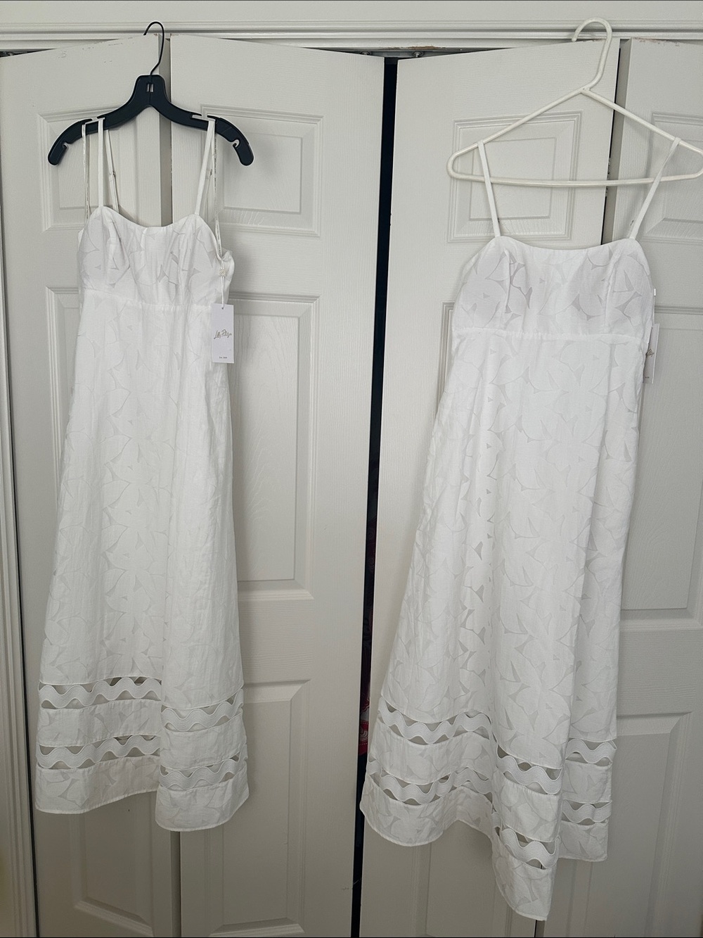NWT Lilly Pulitzer Haliey Faille Midi Dress White - Picture 9 of 9